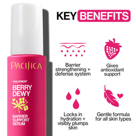 Pacifica gel texture on fingertip showing lightweight hydration and dewy finish benefit