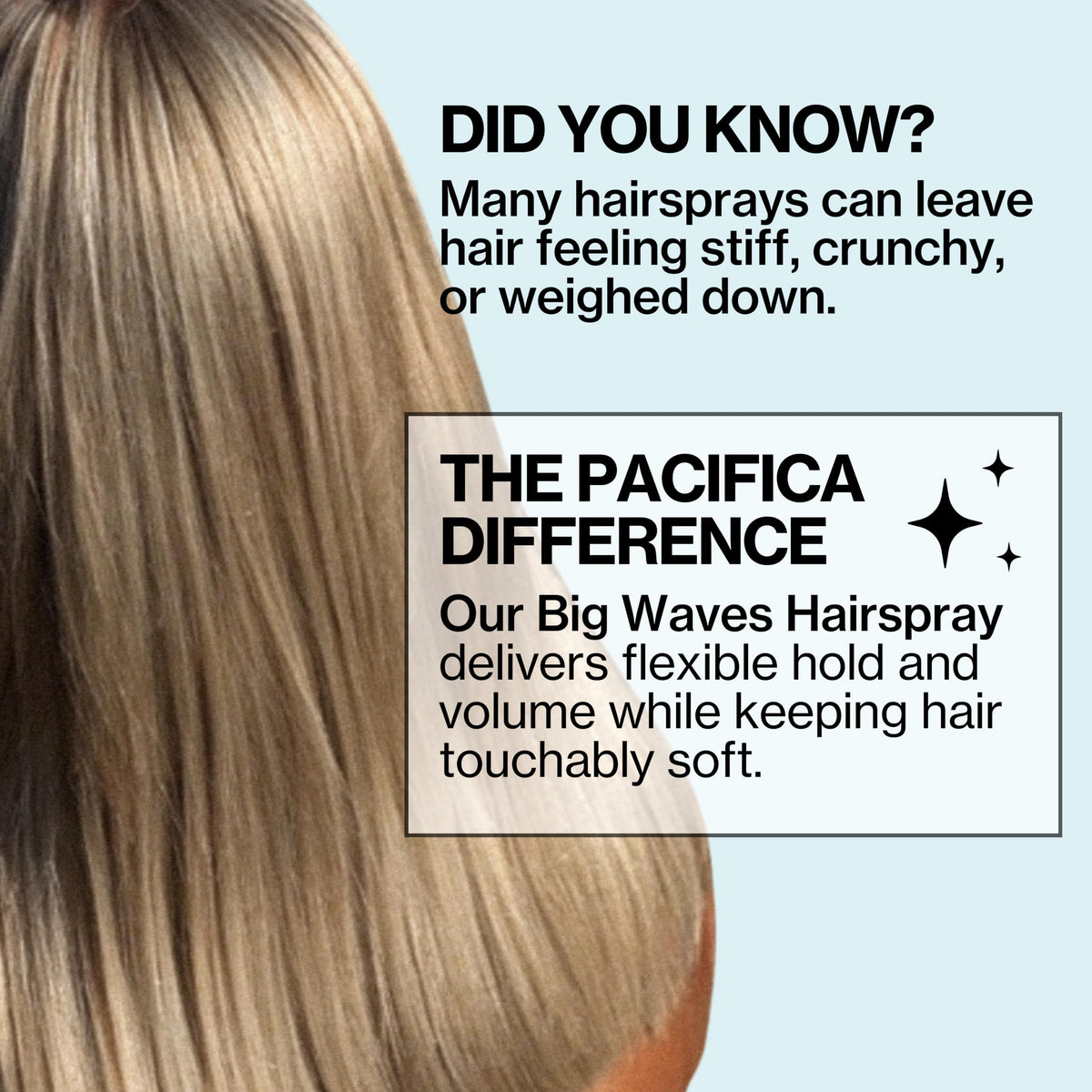 Pacifica Big Waves travel-sized bottle inside a bag for on-the-go convenience