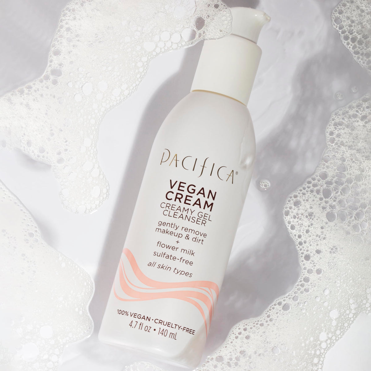 Pacifica bottle in bathroom lifestyle suggesting daily routine convenience