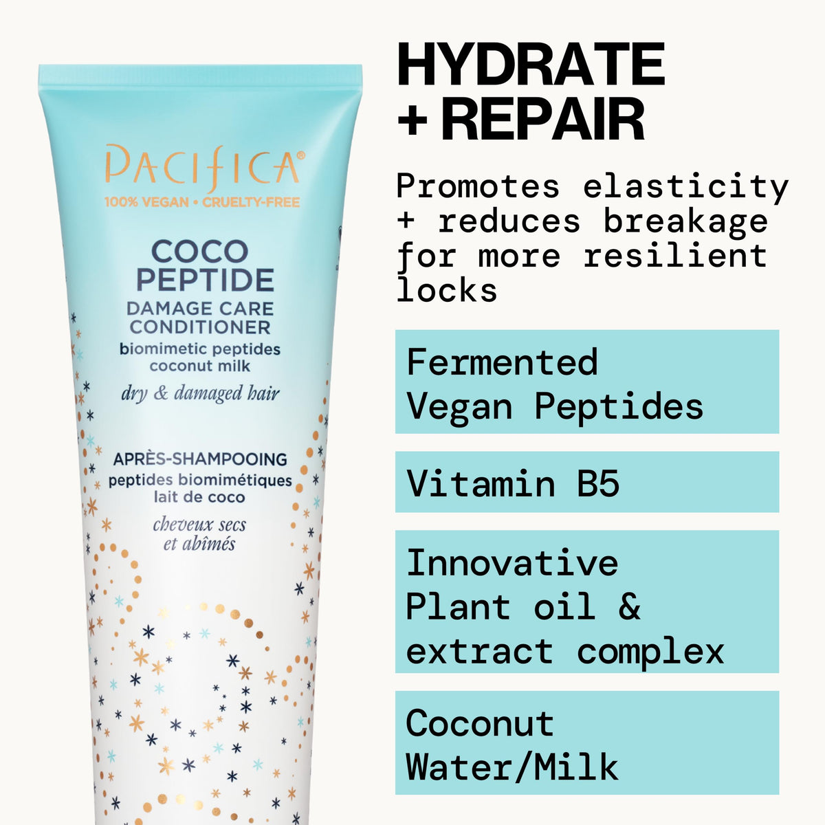 Pacifica shampoo creamy lather texture demonstrating gentle cleansing and moisture