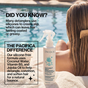 Pacifica bottle on bathroom vanity among towels portraying everyday routine