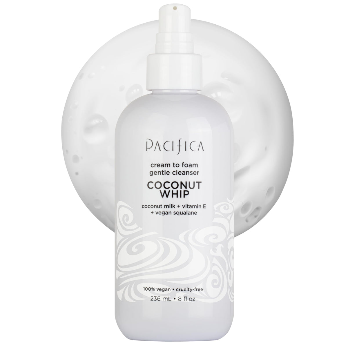 Pacifica front packaging showing bottle and label for easy identification and benefits