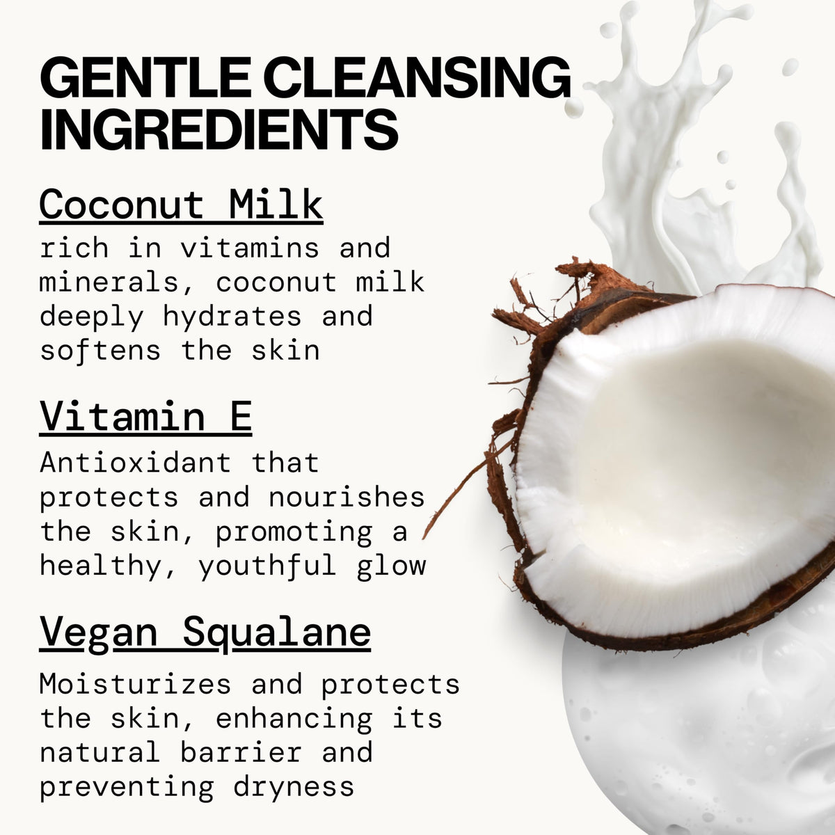 Pacifica with coconut milk ingredient visual highlighting nourishing hydration benefits