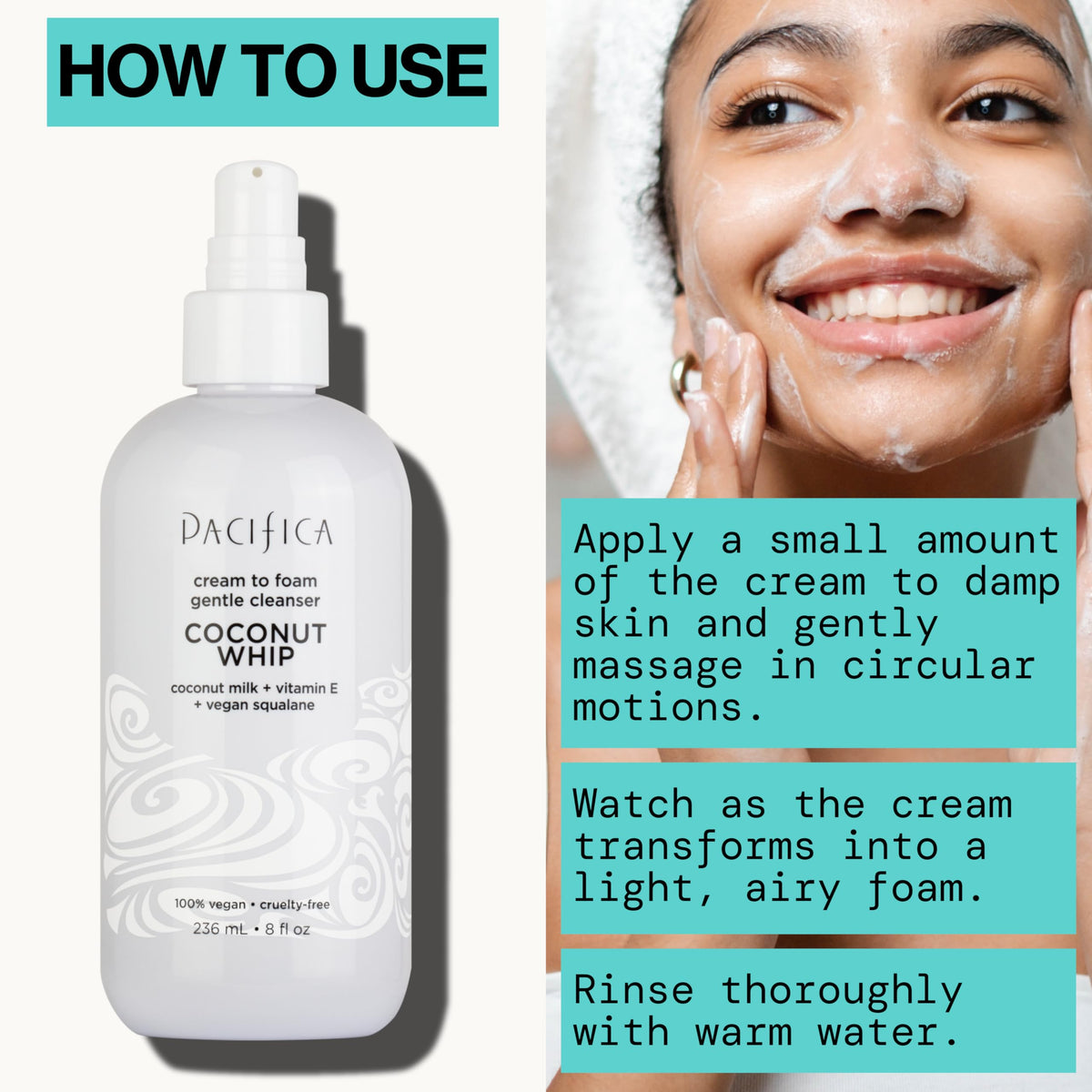 Pacifica label close-up showing clean ingredients and cruelty-free certification benefits