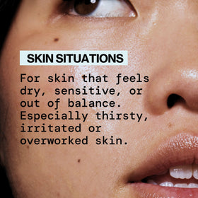 Pacifica Comfort Mist on skin surface showing lightweight texture and immediate dewy benefit