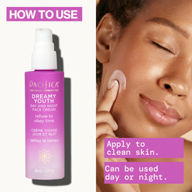 Pacifica pump dispensing lotion, demonstrates easy controlled application benefit