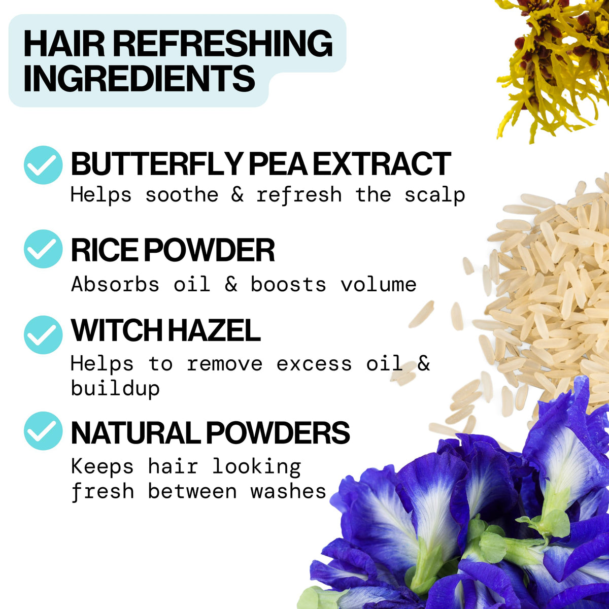 Pacifica applying powder at roots demonstrating quick volume boost