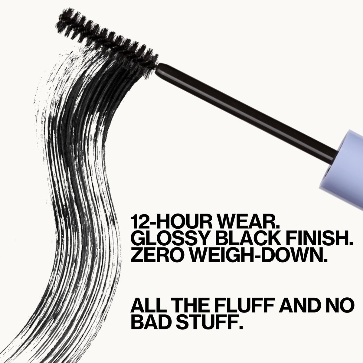 Pacifica curved vegan wand bristles coating lashes for separation benefit