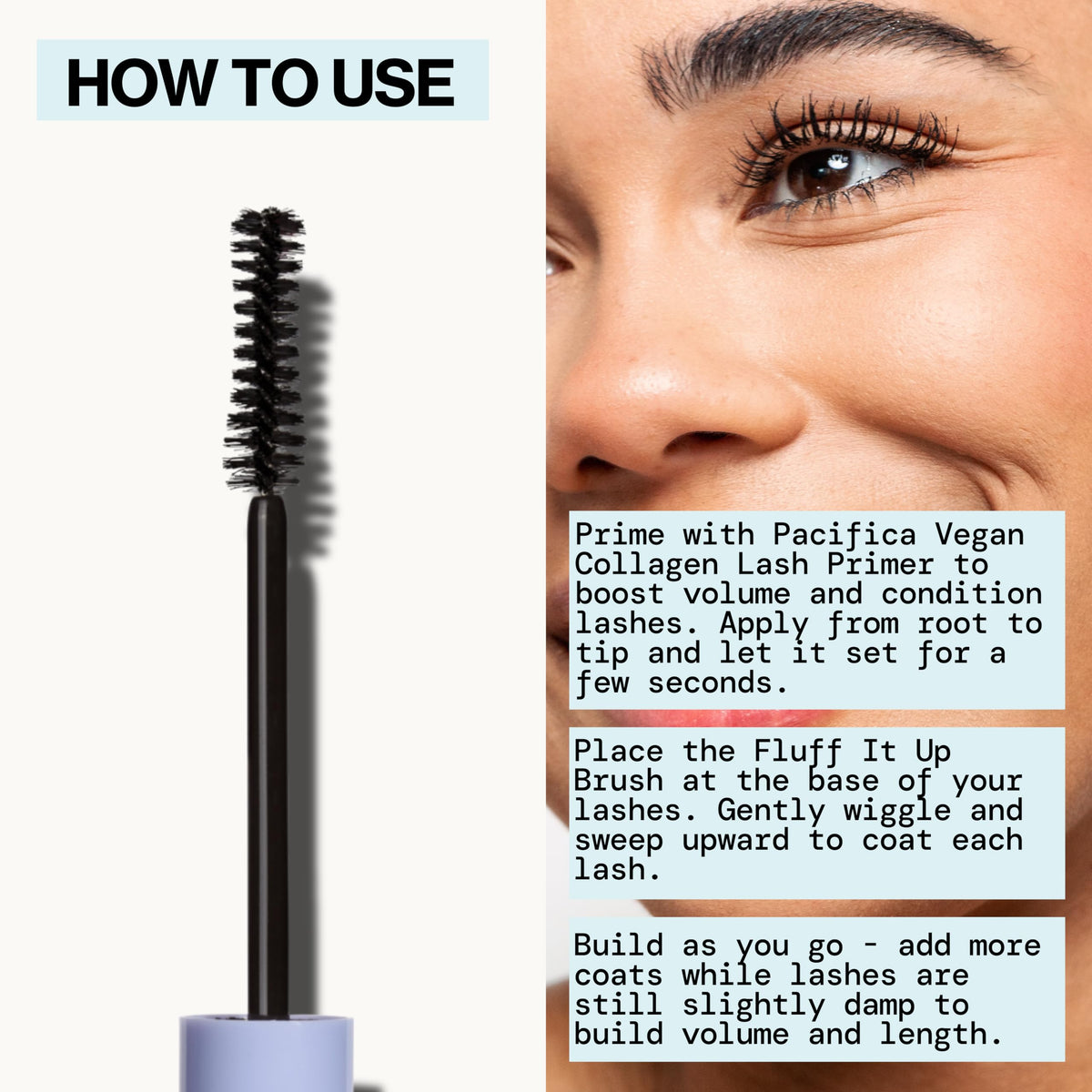 Pacifica ingredients label close-up highlighting clean, vegan formula