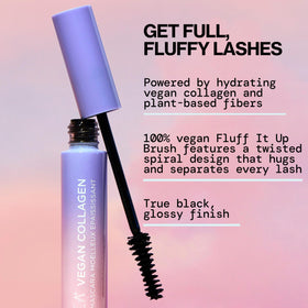 Pacifica mascara texture swatch showing smooth, buildable formula