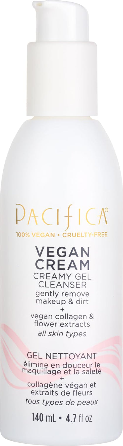 Pacifica front packaging showing 4.7oz cleanser and branding for easy recognition