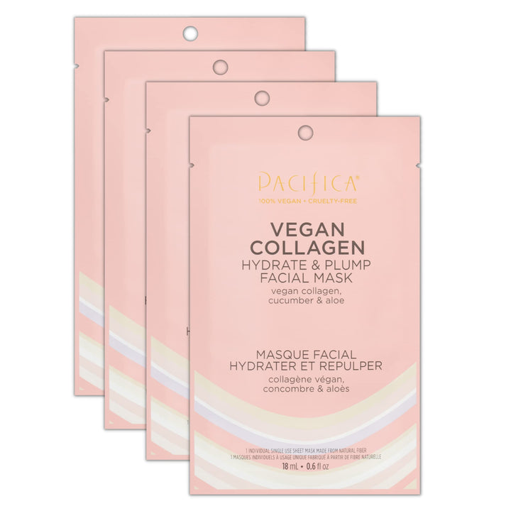 Pacifica front packaging showing hydrate & plump mask benefits