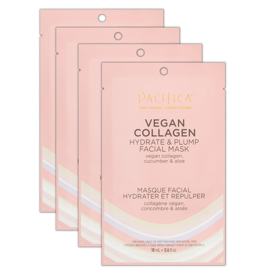 Pacifica front packaging showing hydrate & plump mask benefits