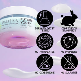 Pacifica botanical ingredients arranged to show antioxidant benefits
