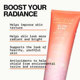 Pacifica Glow Baby pineapple and papaya enzymes ingredient visual benefit
