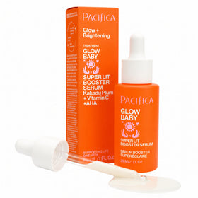 Pacifica front packaging showing clean vegan brightening serum benefit