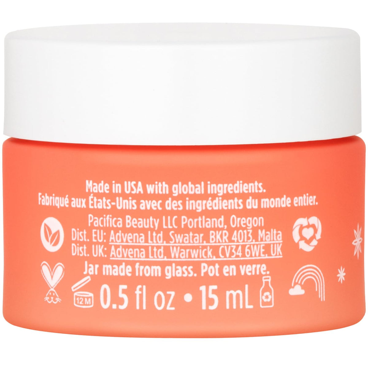 Pacifica packaging close-up showing vegan, cruelty-free formulation