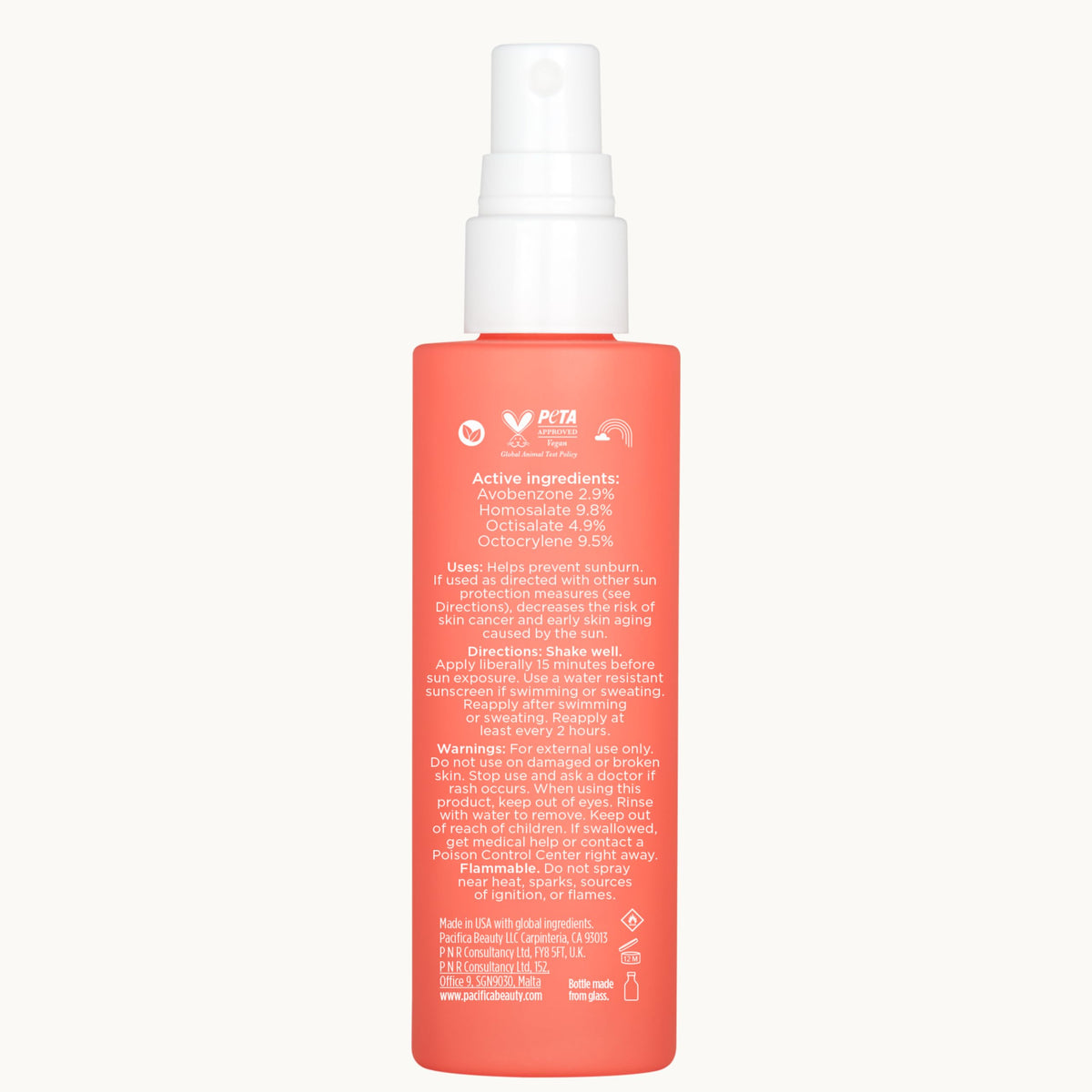 Pacifica bottle inside a purse ready for on-the-go protection