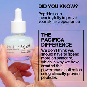 Pacifica serum applied to jawline and neck for targeted lifting benefit