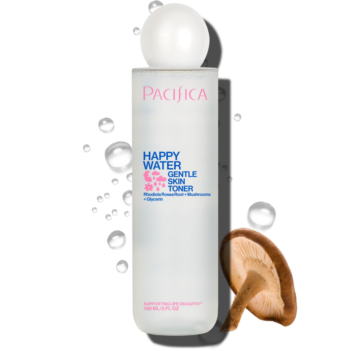 Pacifica Happy Water front packaging showing clean design and 4 oz size benefit