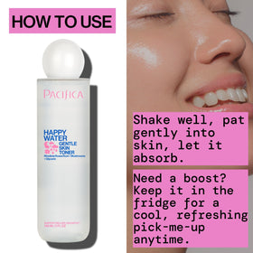 Pacifica Happy Water packed in travel pouch for easy on-the-go hydration