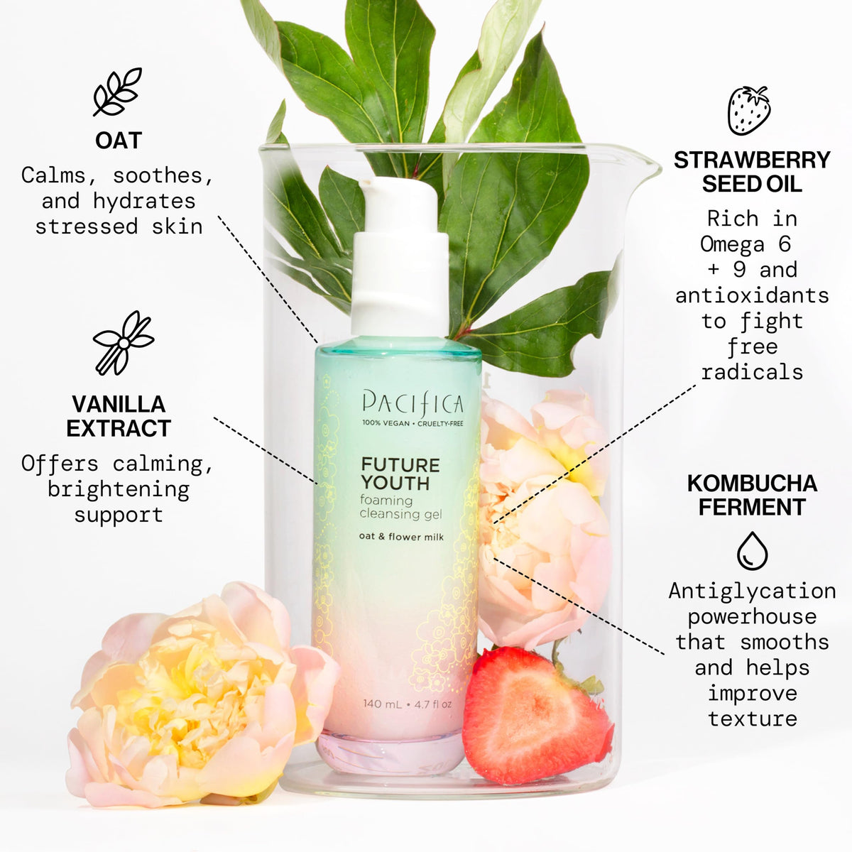 Pacifica Future Youth in bathroom routine lifestyle scene, conveys calming daily ritual benefit