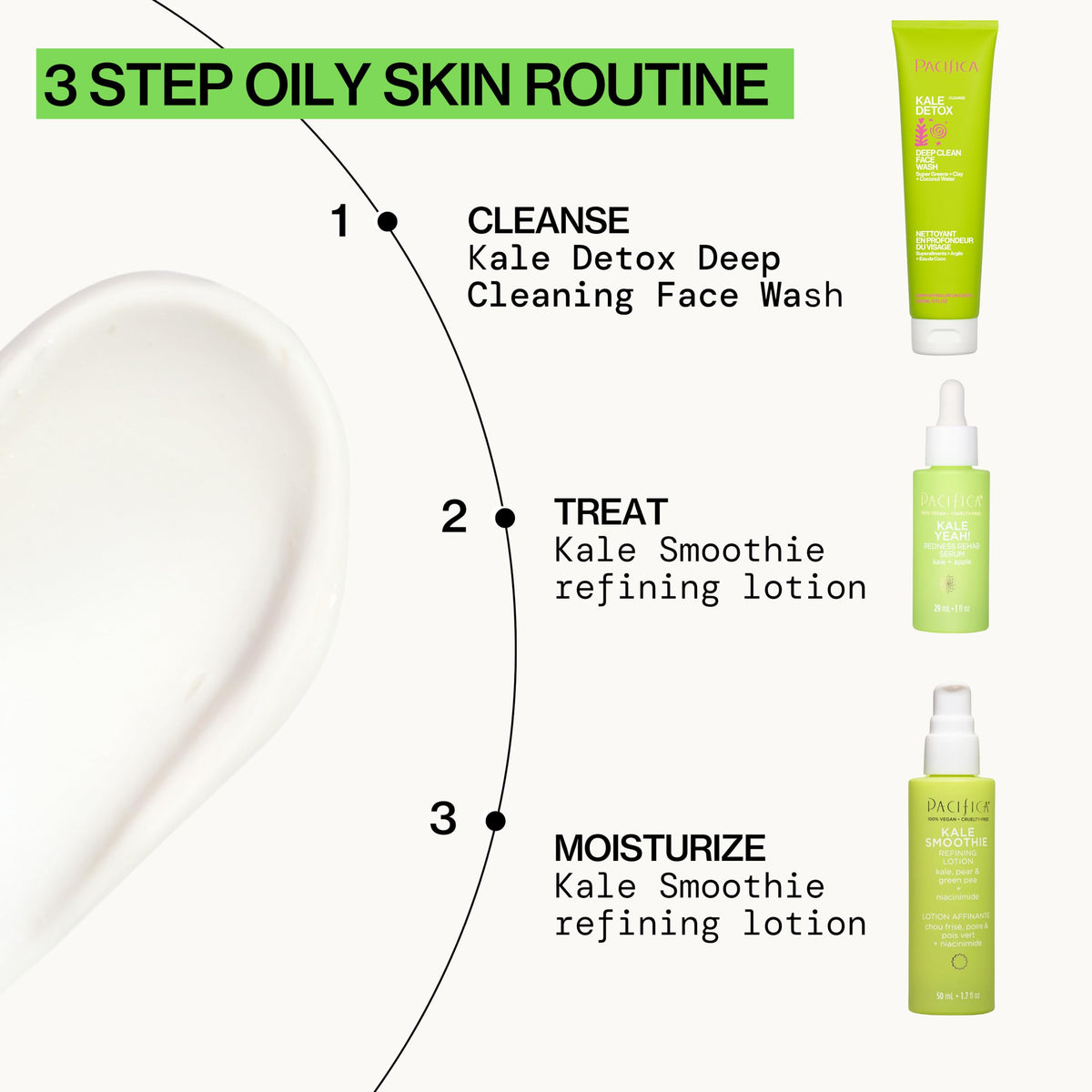 Pacifica bottle styled on bath shelf suggesting daily routine inclusion