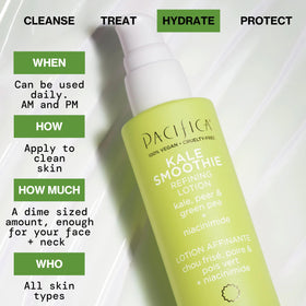 Pacifica gel dollop texture demonstrating fast-absorbing hydration