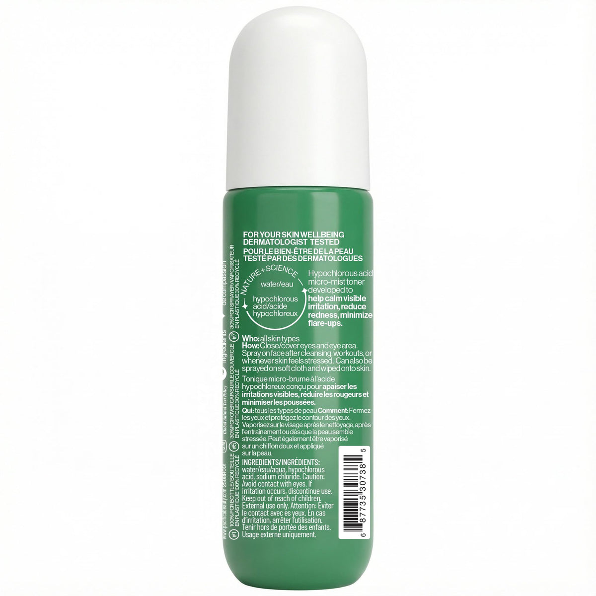 Pacifica lifestyle bathroom counter showing everyday skincare use