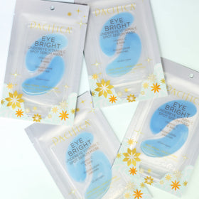Pacifica mask applied under-eye on model, visibly smoothing and refreshing
