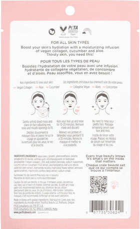Pacifica mask in use on face demonstrating cooling, calming comfort