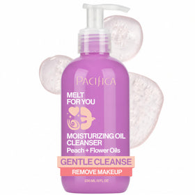 Pacifica front packaging showing bottle and label benefit of gentle cleansing