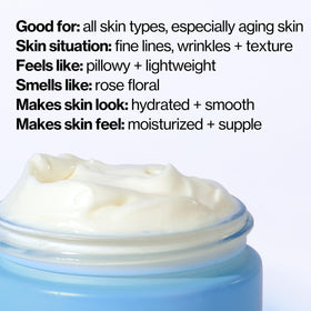 Pacifica applying night cream to hand demonstrating gentle, soothing hydration