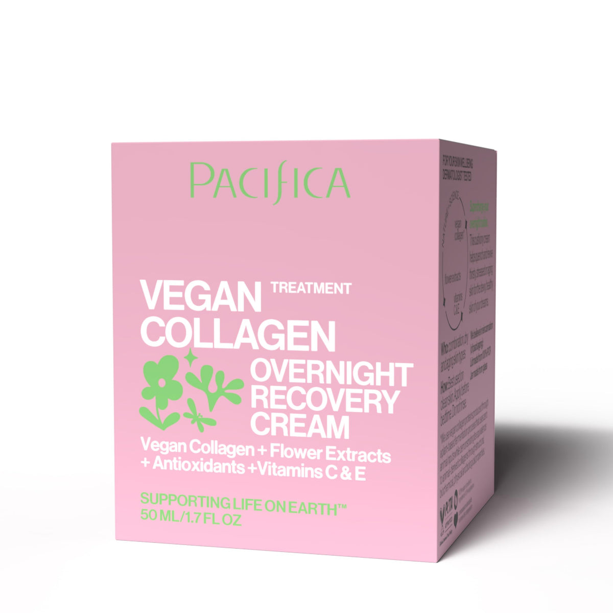 Pacifica jar on bathroom shelf in lifestyle scene for nightly skincare ritual benefit