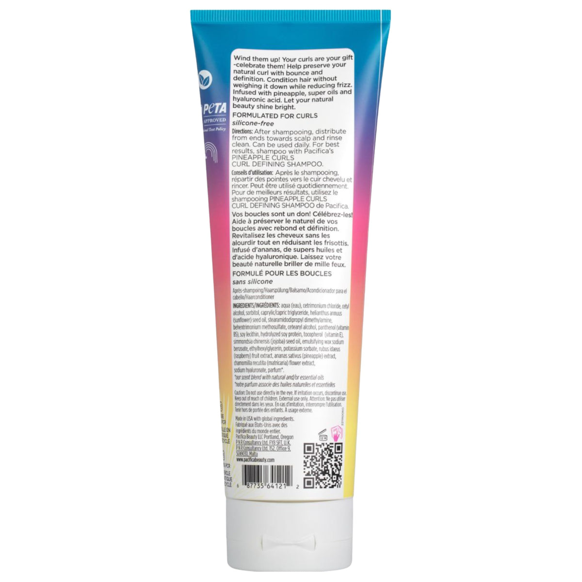 Pacifica bottle on bathroom shelf in lifestyle scene showcasing tropical scent