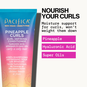 Pacifica shampoo texture rinses gentle foam and hydrates curls