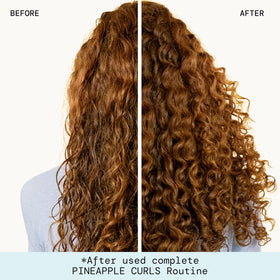 Pacifica conditioner worked into wet hair for defined, reduced frizz