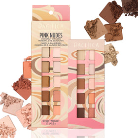 Pacifica palette front open showing 10 neutral shades and layout benefit