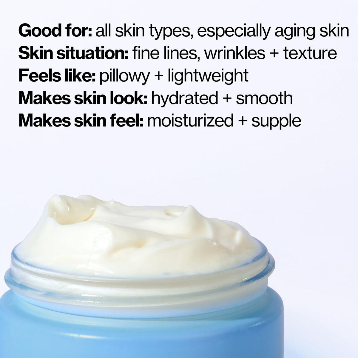 Pacifica open jar with cream on fingertip showing easy nightly application benefit