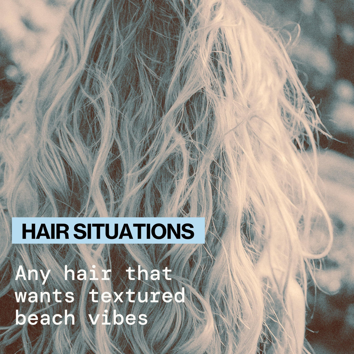 Pacifica being applied to damp hair to create natural beachy waves