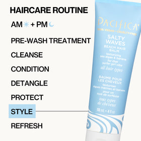 Pacifica product label close-up highlighting vegan, silicone-free formula