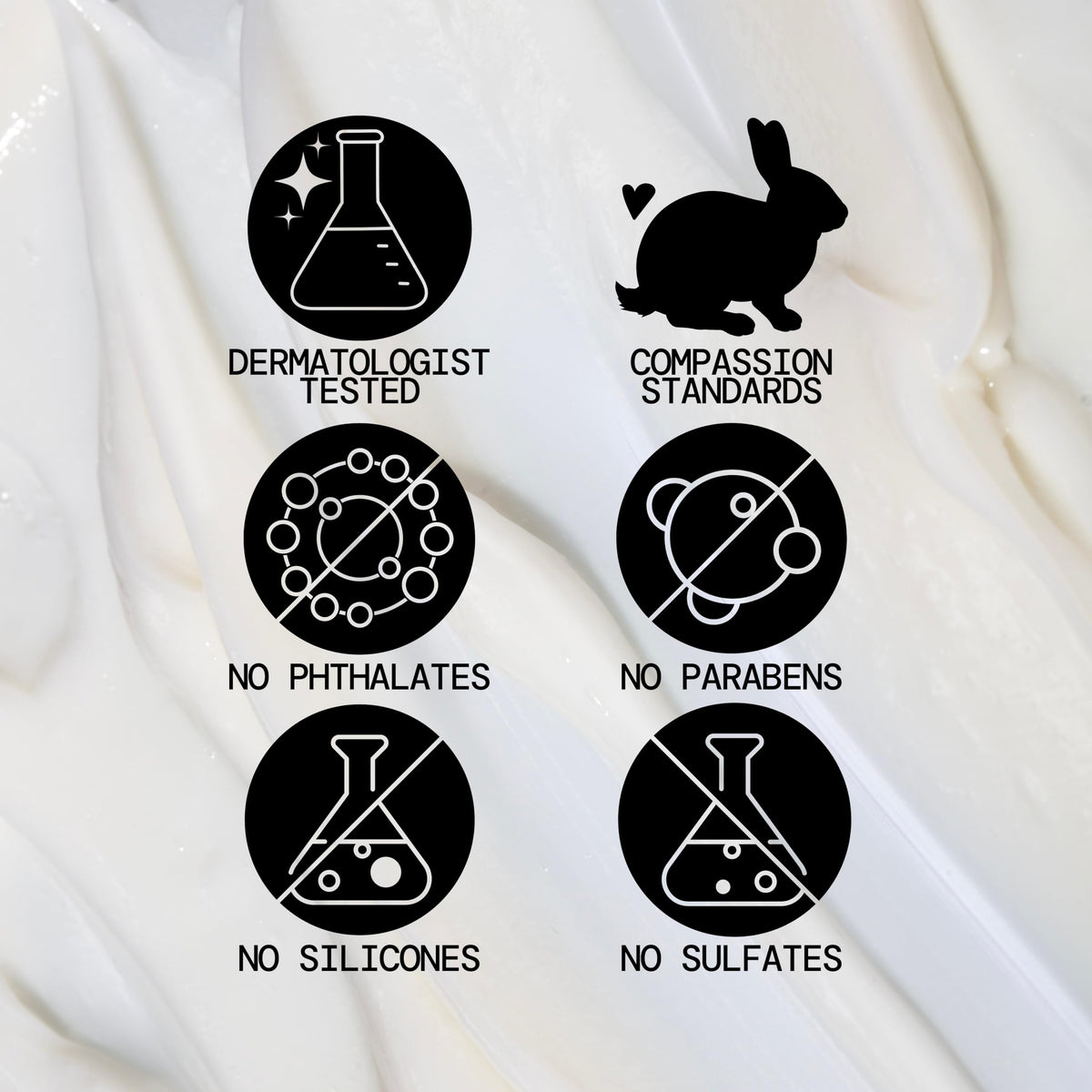 Pacifica pump and cap detail conveying easy dispensing and mess-free benefit