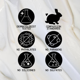 Pacifica pump and cap detail conveying easy dispensing and mess-free benefit