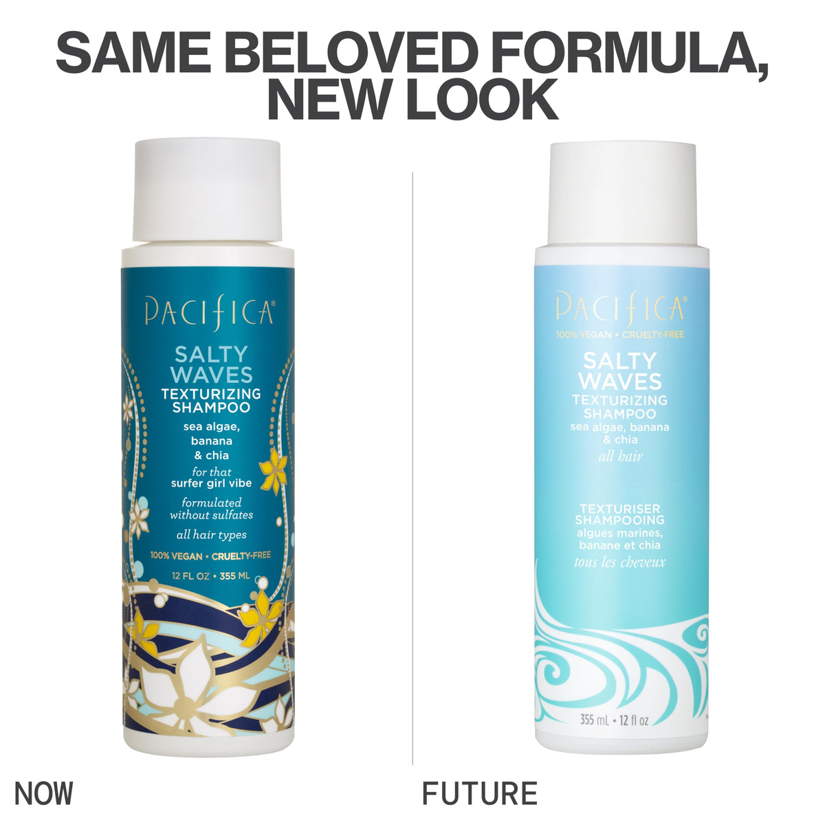 Pacifica shampoo lather texture close-up showing gentle, light foam