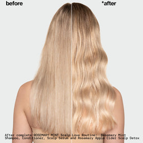 Pacifica illustrative before and after scalp showing reduced buildup benefit