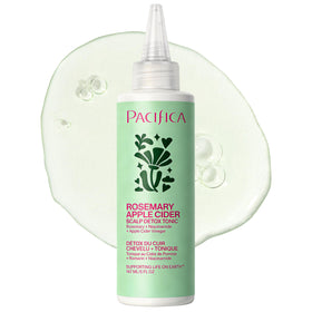 Pacifica bottle front view showing tonic for clarifying scalp