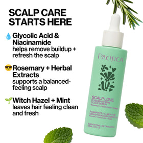Pacifica Scalp Love pump detail focusing on dispensing precision and easy application