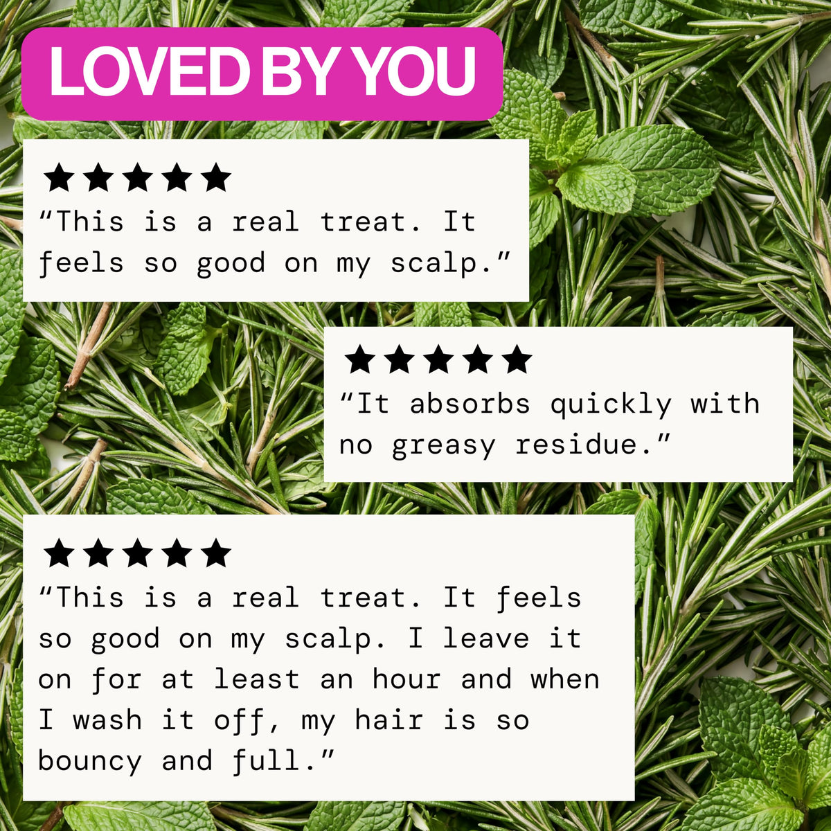 Pacifica Scalp Smoothie being massaged into scalp to soothe itch