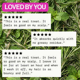 Pacifica Scalp Smoothie being massaged into scalp to soothe itch