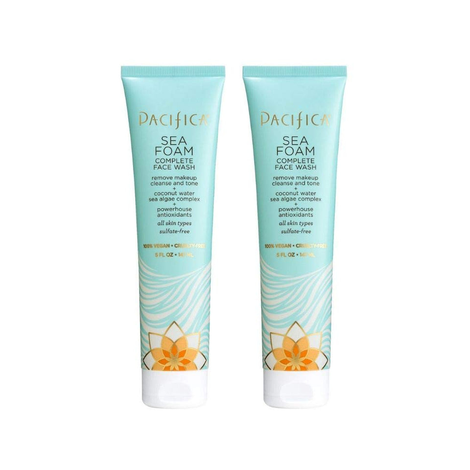 Pacifica Sea Foam front packaging showing label and coconut scent benefit